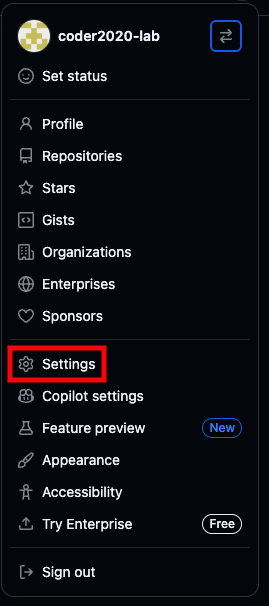 Open Settings