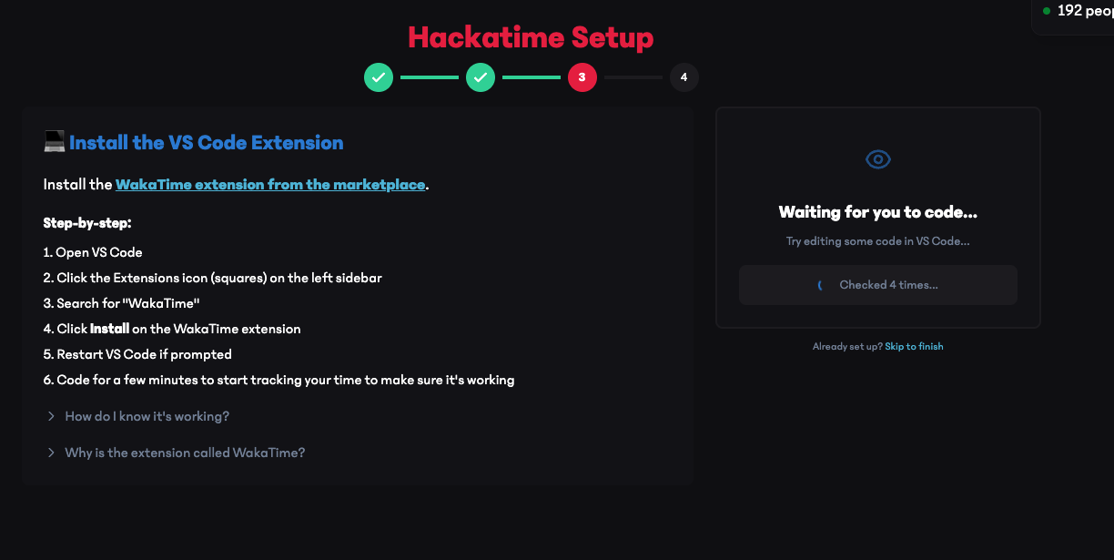 Extension download prompt